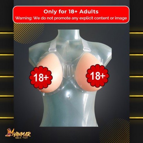Silicone Breast 550 gms/pair with Transperant Bra SBP-001