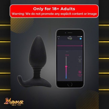 Lovense Hush App Controlled Vibrating Butt Plug (1.5 inch/1.75 inch) ACV-004