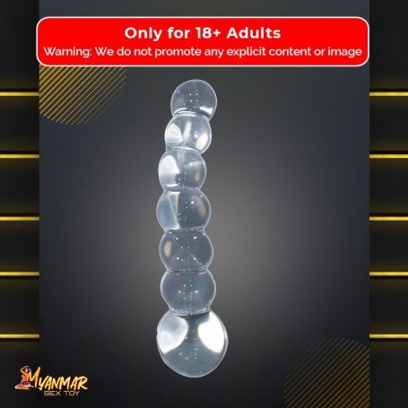 Ultra Beaded Crystal Glass dildo GD-008