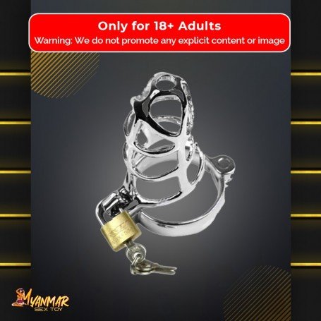 Chastity Steel Lock Device for Men BDSM-010