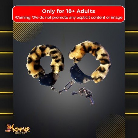 Fetish Fantasy Furry Cuffs in Leopard BDSM-005