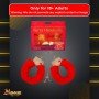 Fetish Fantasy Beginner's Furry Cuffs in Red BDSM-004