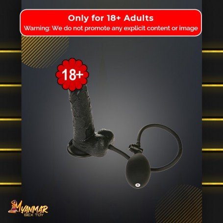 Ultimate Inflatable Realistic Non Vibrator in Black RSNV-011