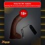 Big Bent 10" Realistic Vibrator Suction Cup Chocolate Dong Vibrator RSV-075