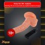 Whoppers Curved Vibrating Suction Cup Realistic Vibrator RSV-078