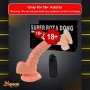 Whoppers Curved Vibrating Suction Cup Realistic Vibrator RSV-078