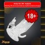 Triple Pleasure Vibrating Rabbit Penis Sleeve PES-028