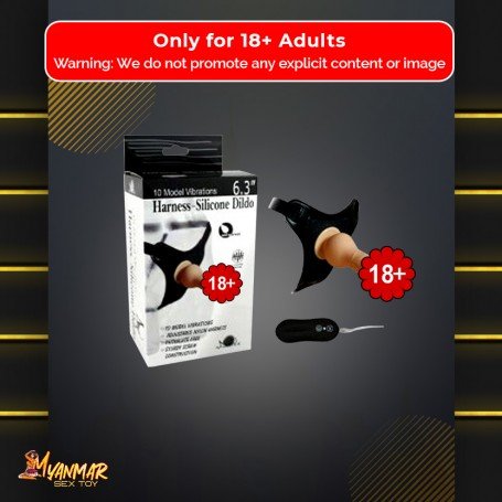 10 Vibrating Modes Strap on Harness Silicone Dildo SO-013
